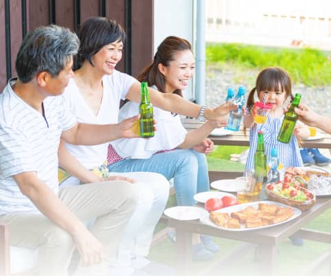 バーベキューの様子